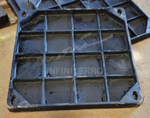 manhole cover recessed cast iron