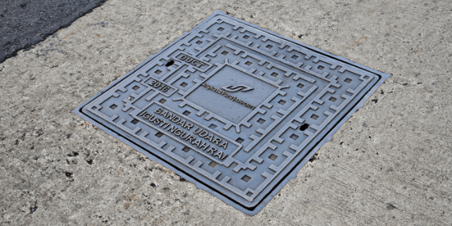 manhole cover cast iron bandara ngurah rai