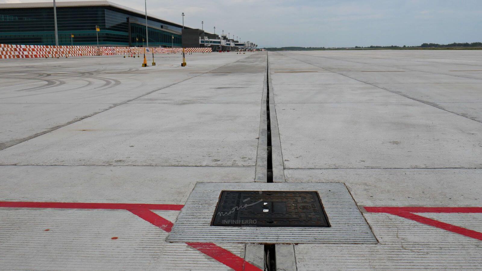 Manhole cover cast iron di Yogyakarta International Airport
